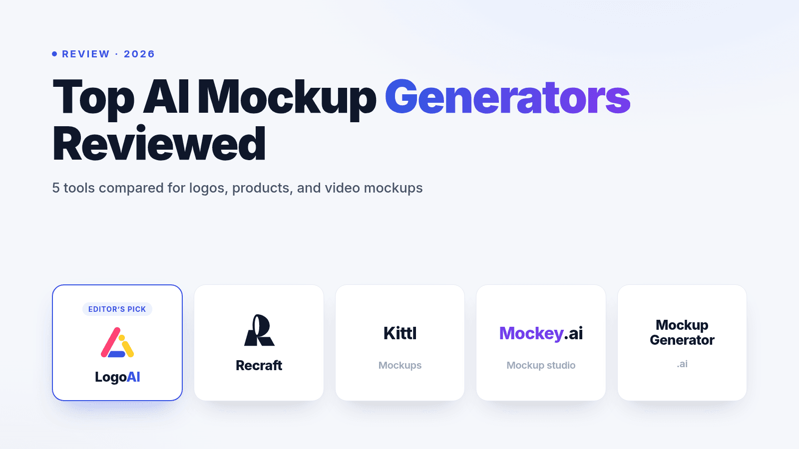 Top AI Mockup Generators Review in 2026