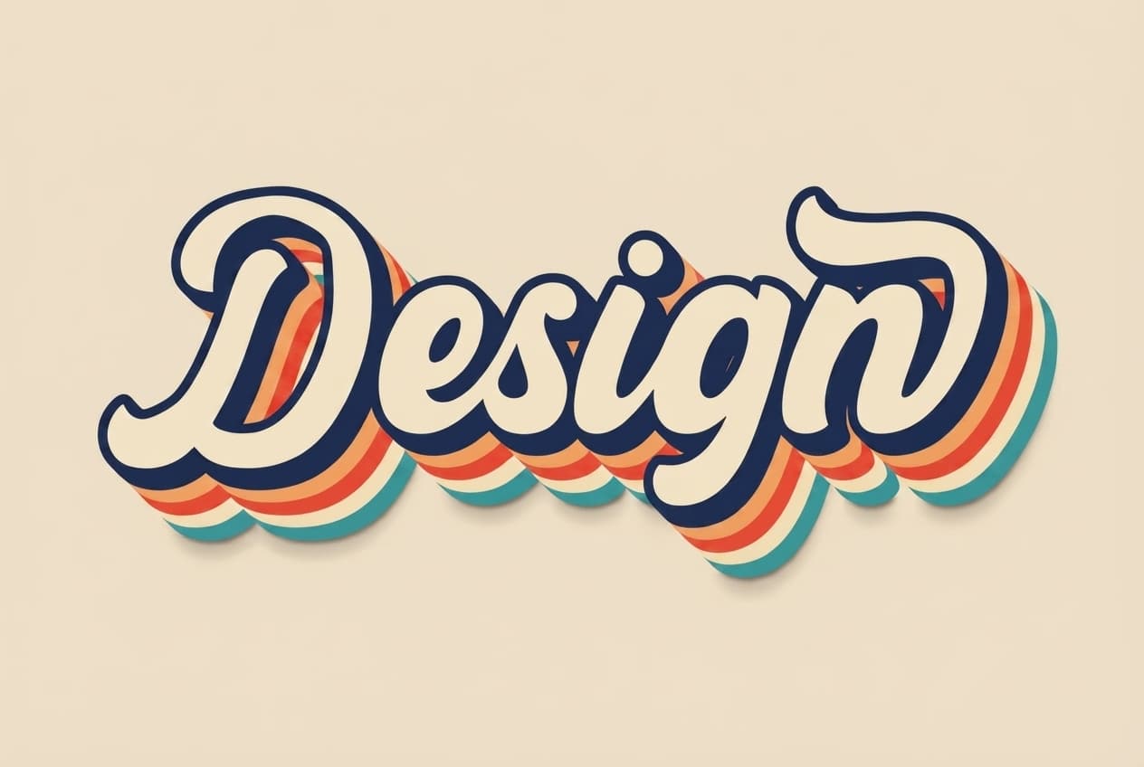 Vintage text effect example