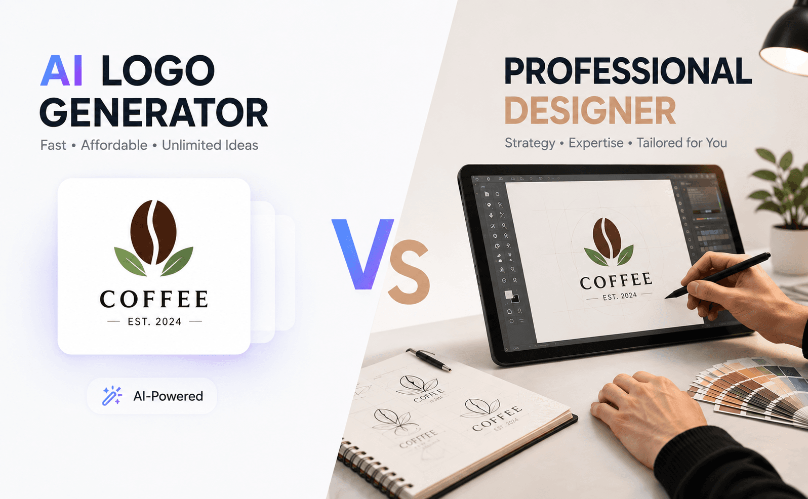 Should You Use an AI Logo Generator or Hire a Designer for Your Startup?