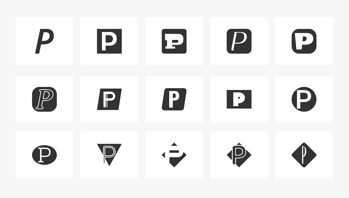 Making a "P" Letter Monogram Online For Free