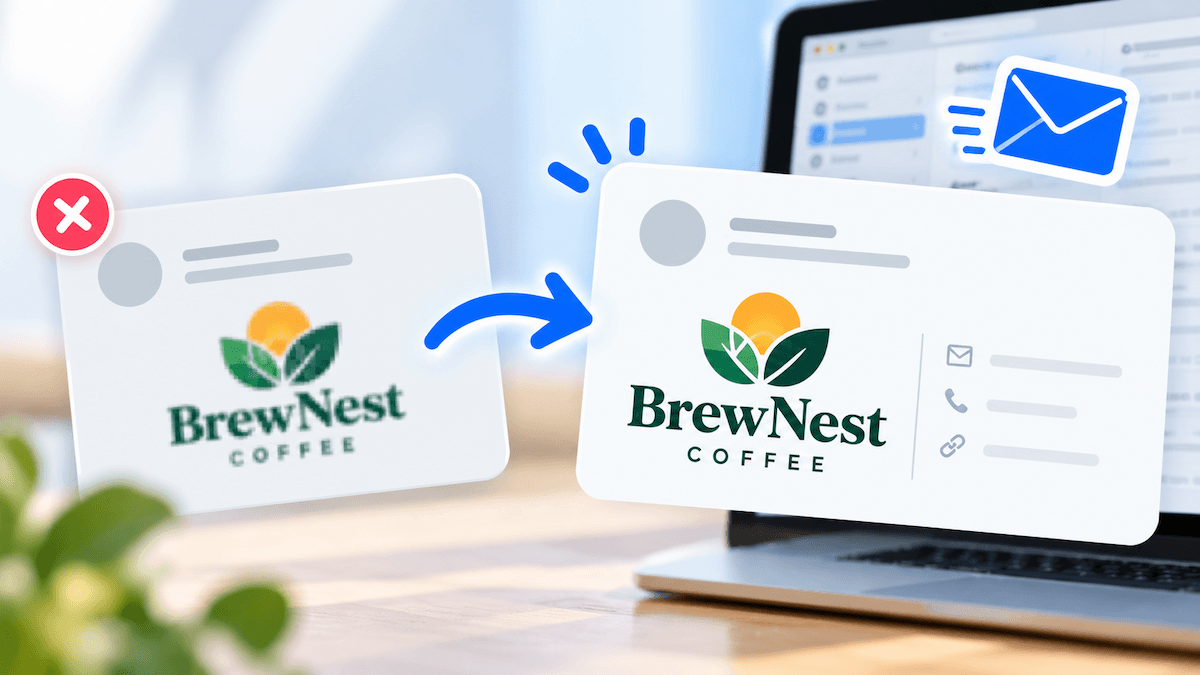 How to Keep a Logo Sharp and Properly Sized in an Email Signature