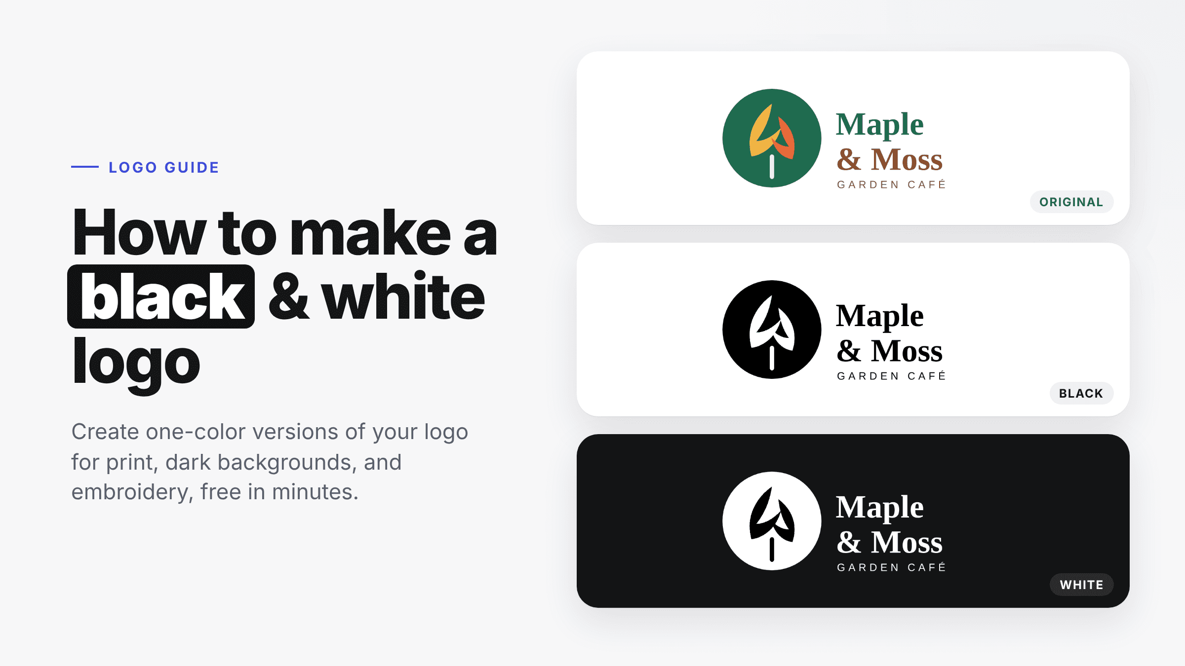 How to Make a Black and White Logo (Free, Step by Step)