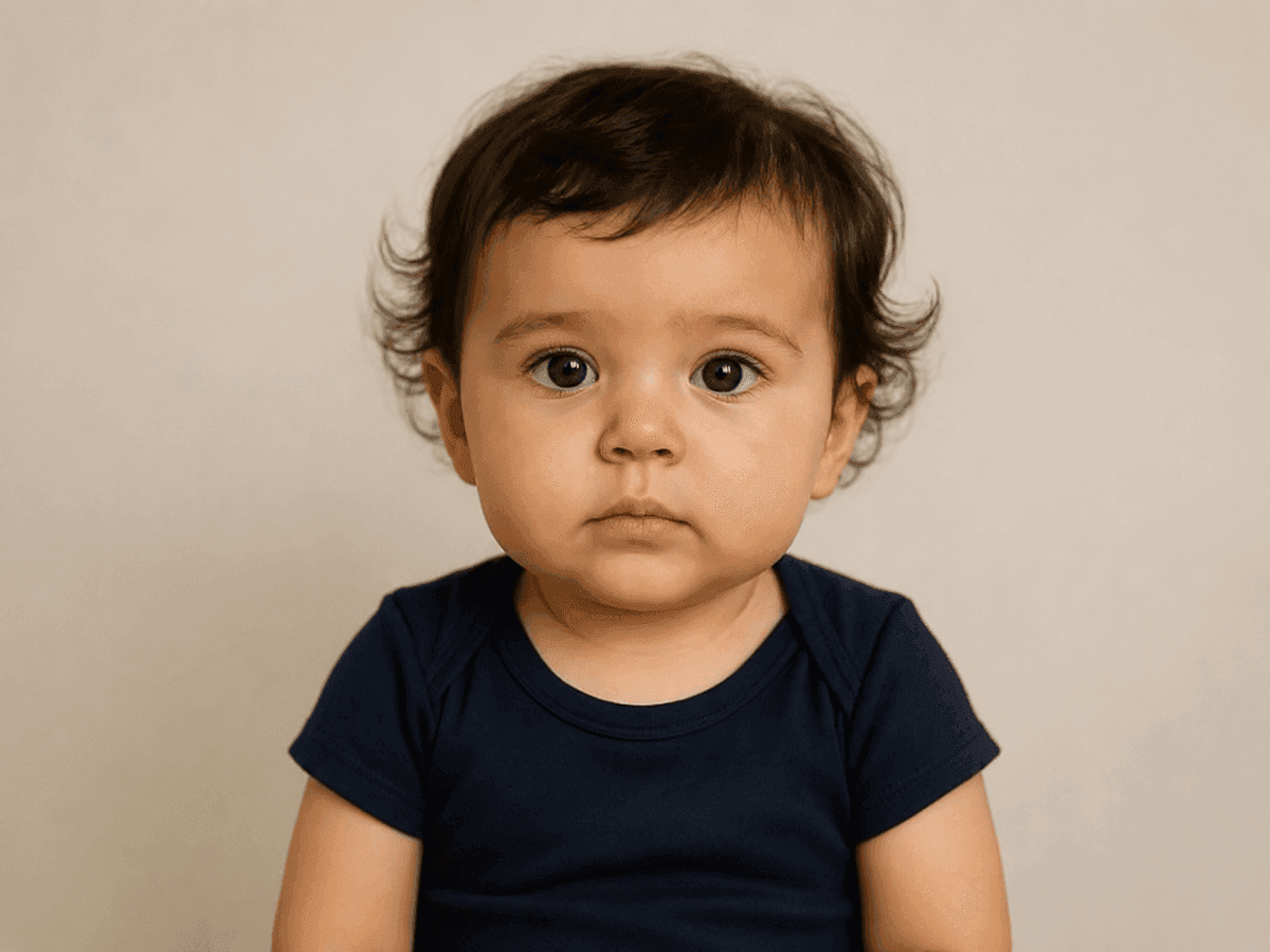 AI baby generator example — Future baby