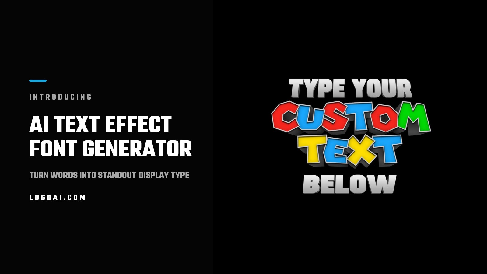 Introducing Our New AI Text Effect Font Generator