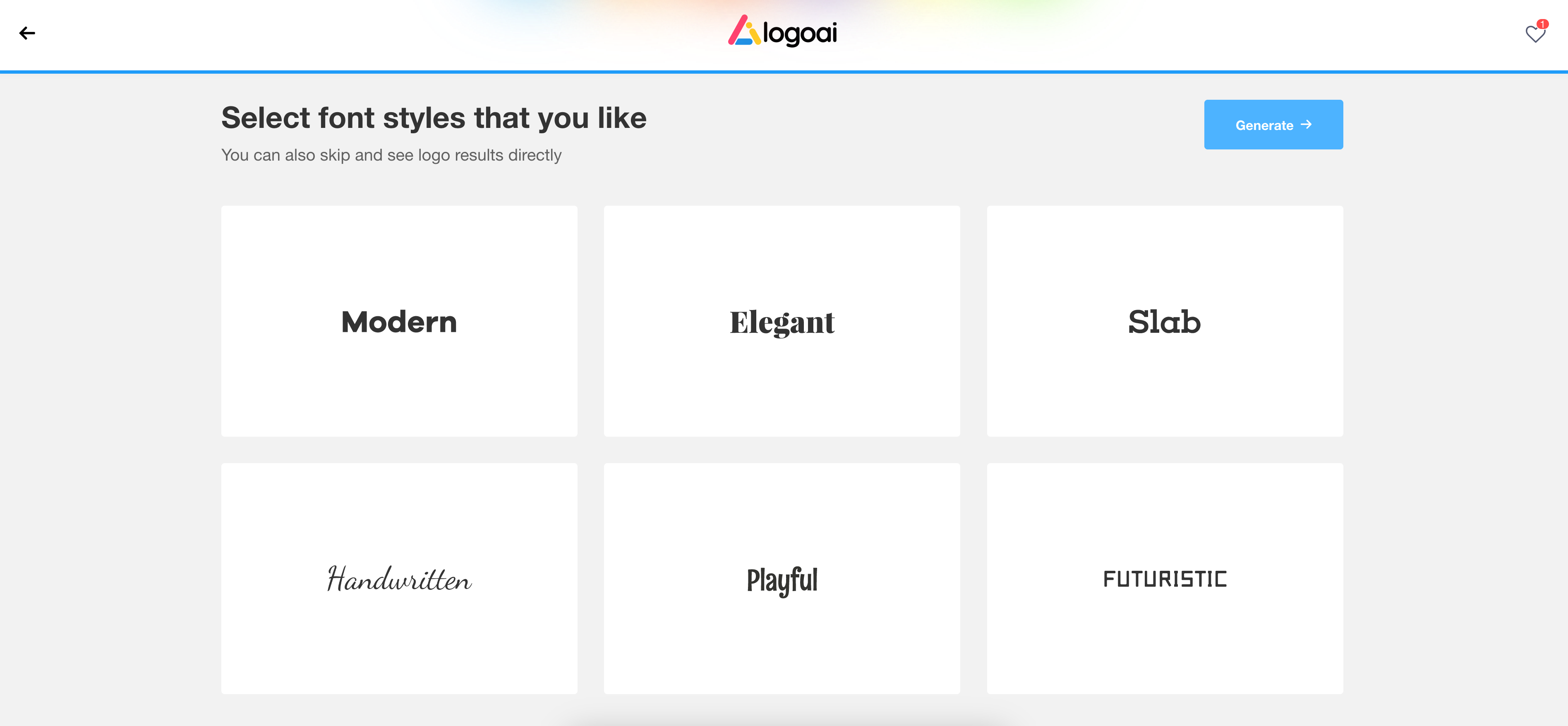 select a font for your abstract logo