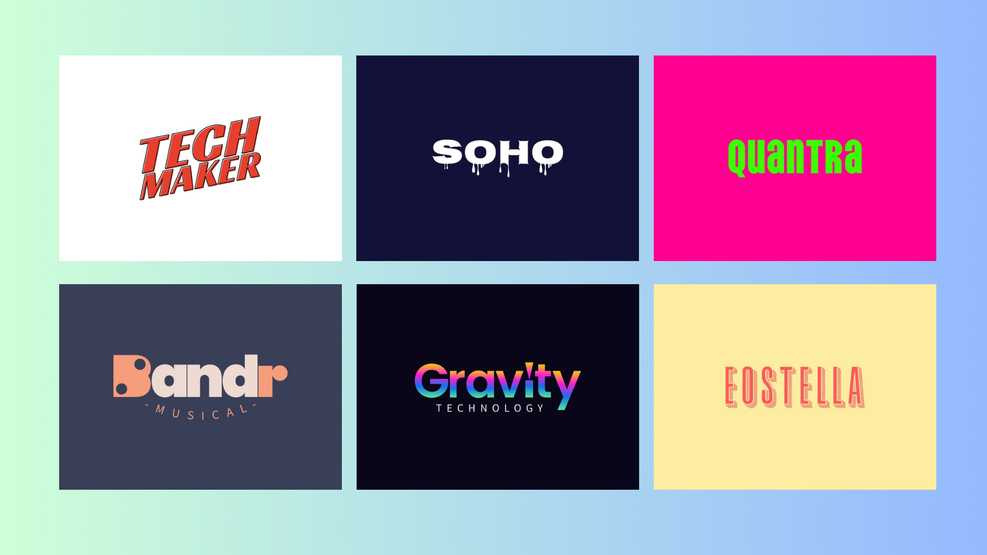 5 Simple Text-Based Logo Designs You Can Make On Your Own