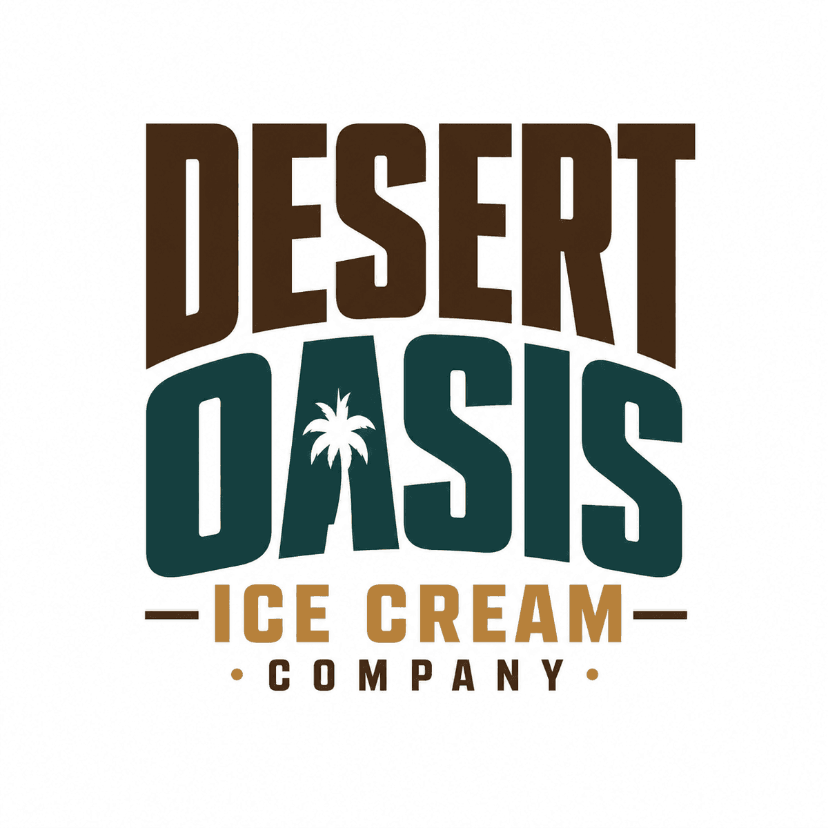 Bold athletic Desert Oasis logo