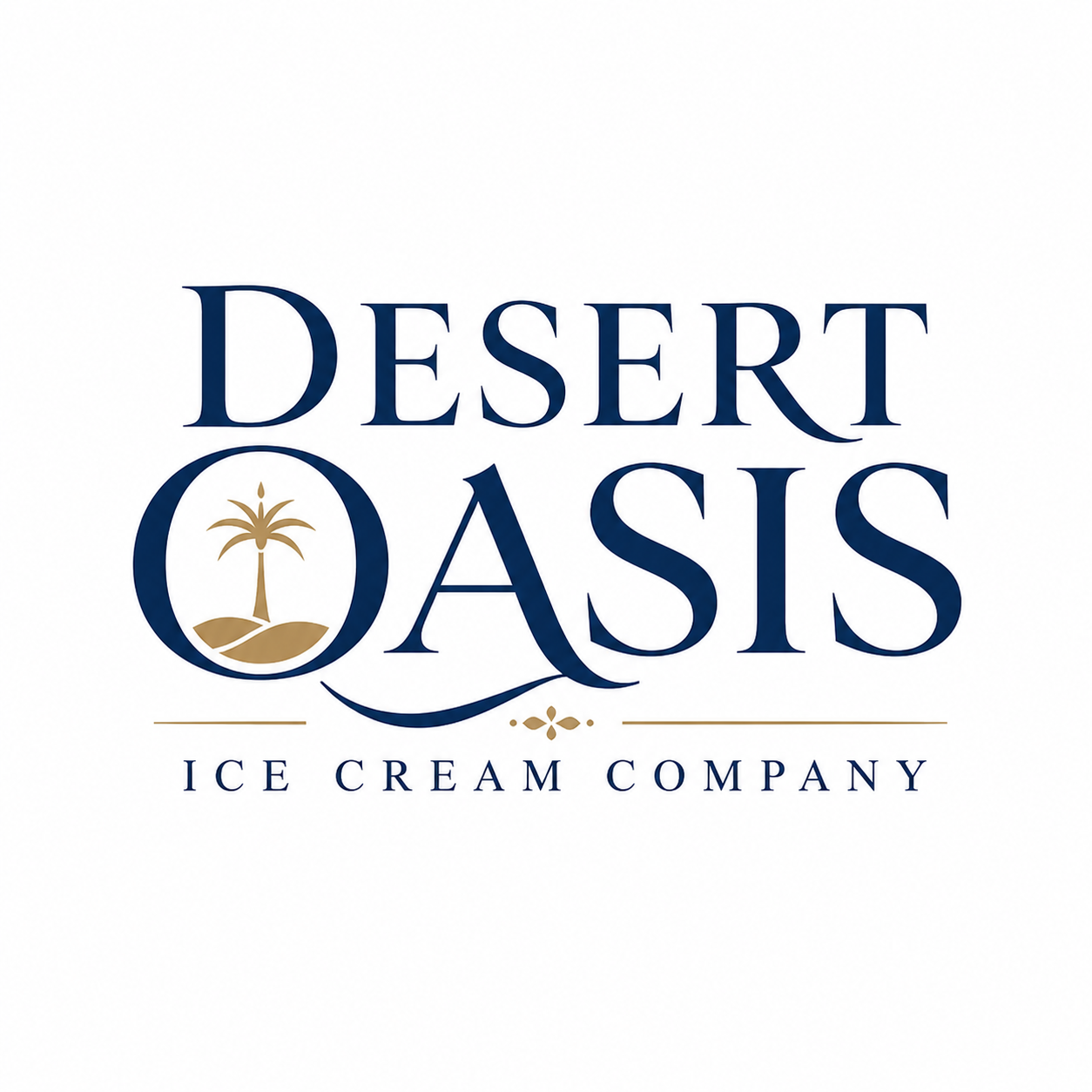 Luxury serif Desert Oasis logo