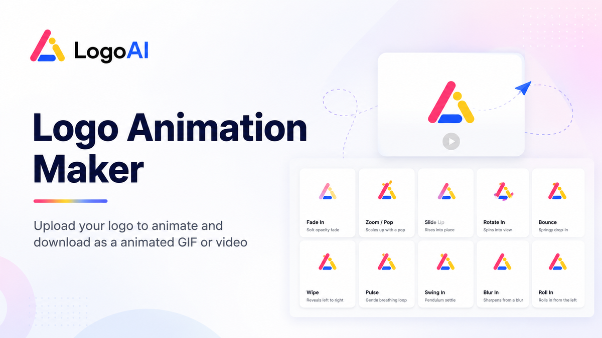 Logo Animation Maker — GIF logo animation maker. Upload your logo to generate animated videos and GIFs with our…