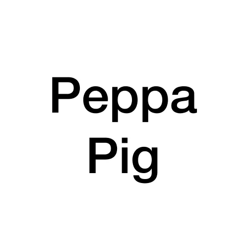Peppa Pig-Style Font