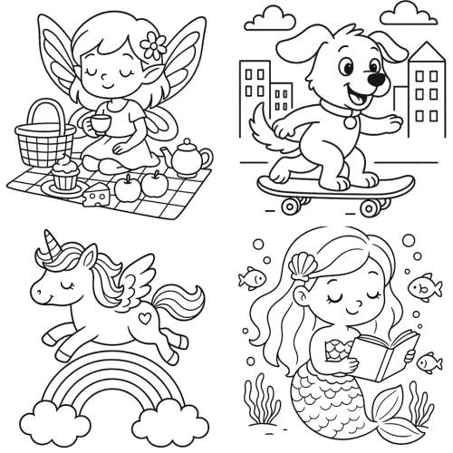 AI Coloring Page