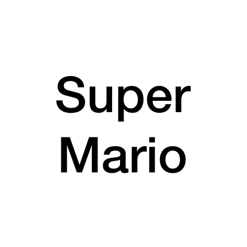 Super Mario Text Effect