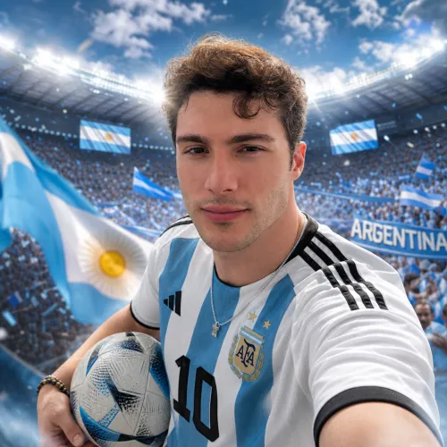 Argentina Football Fan Poster