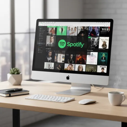 iMac Workspace Mockup