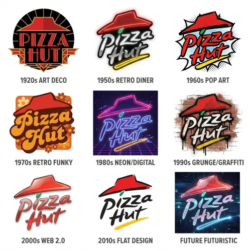 AI Logo Through Time Simulator