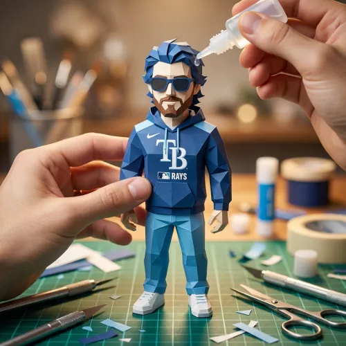 AI Paper Craft Figurine