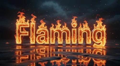 Fire Text Effect