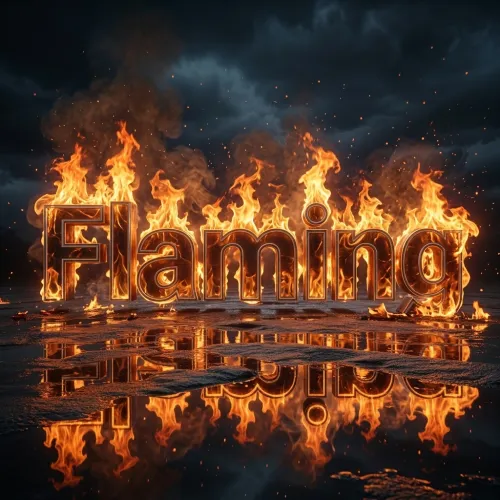 Fire Text Effect