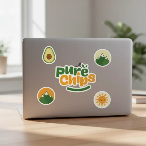 Logo Sticker Mockup