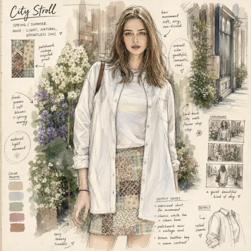 Photo into Fashion Sketchbook