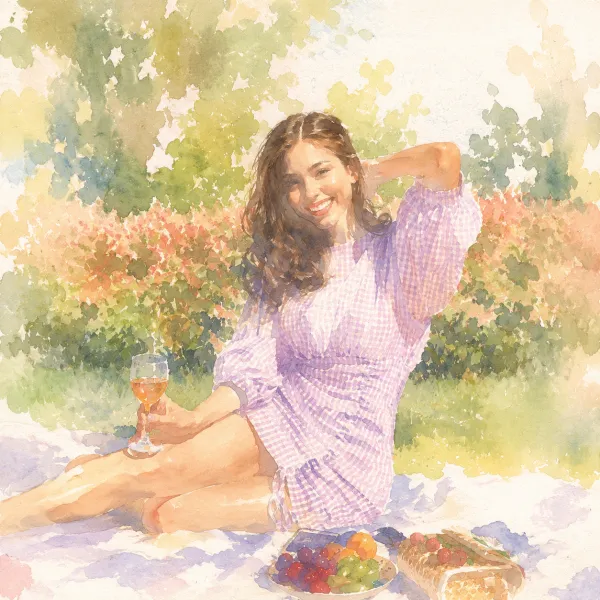 Watercolor Portrait AI 结果图