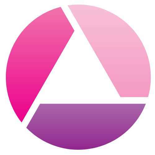 Pink camera photography logo icon