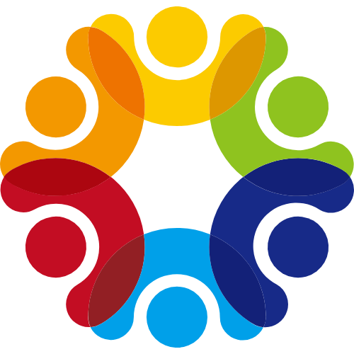 Connected people team logo icon image