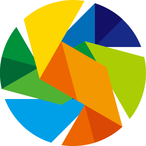 Colorful round logo