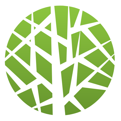 Bamboo leaf logo icon