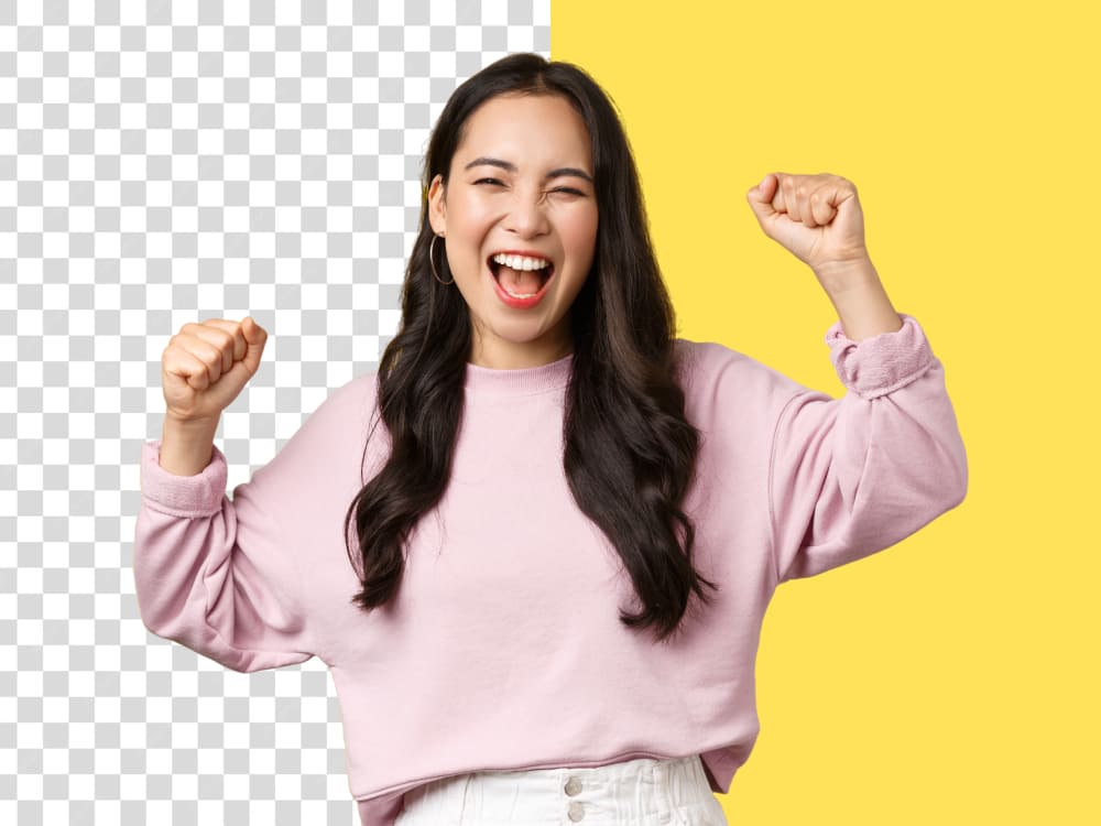 Cut out people and portraits — background removed example