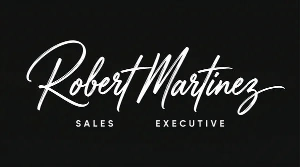 Confident Brush signature logo example with white lettering on a dark background