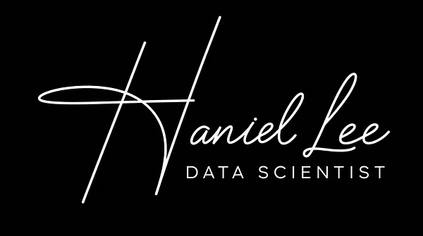 Crossed Initial signature logo example with white lettering on a dark background