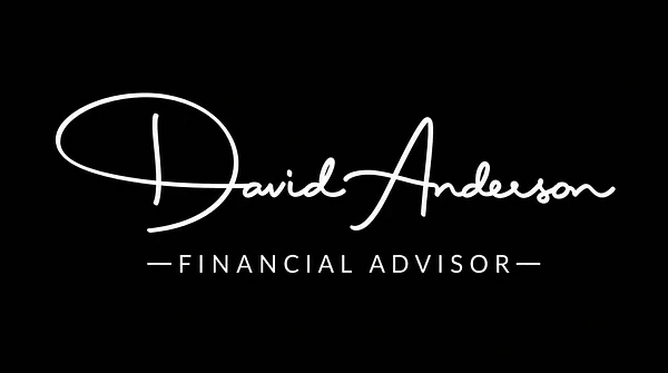 Sweeping Signature signature logo example with white lettering on a dark background