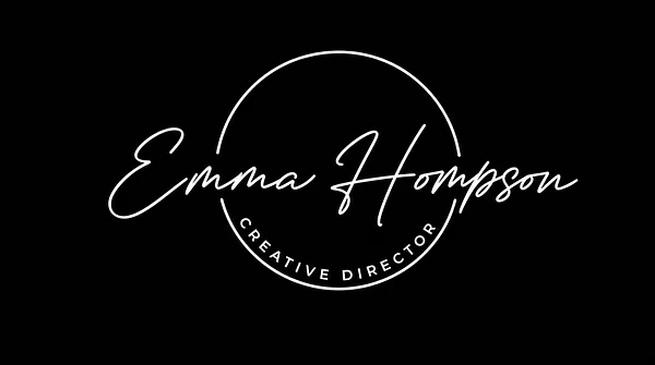 Curved Signature signature logo example with white lettering on a dark background
