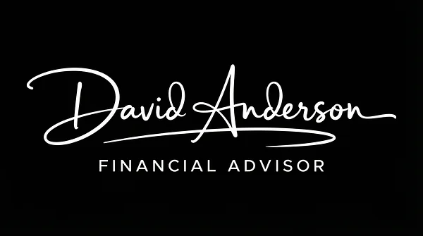 Classic Underline signature logo example with white lettering on a dark background