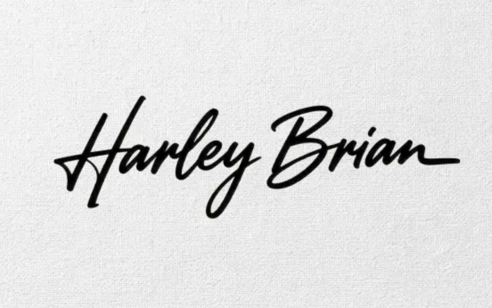 Bold brush pen signature text effect