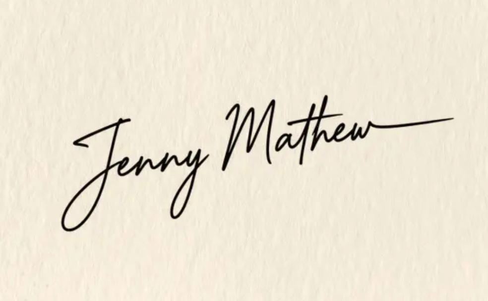 Elegant handwritten signature text effect