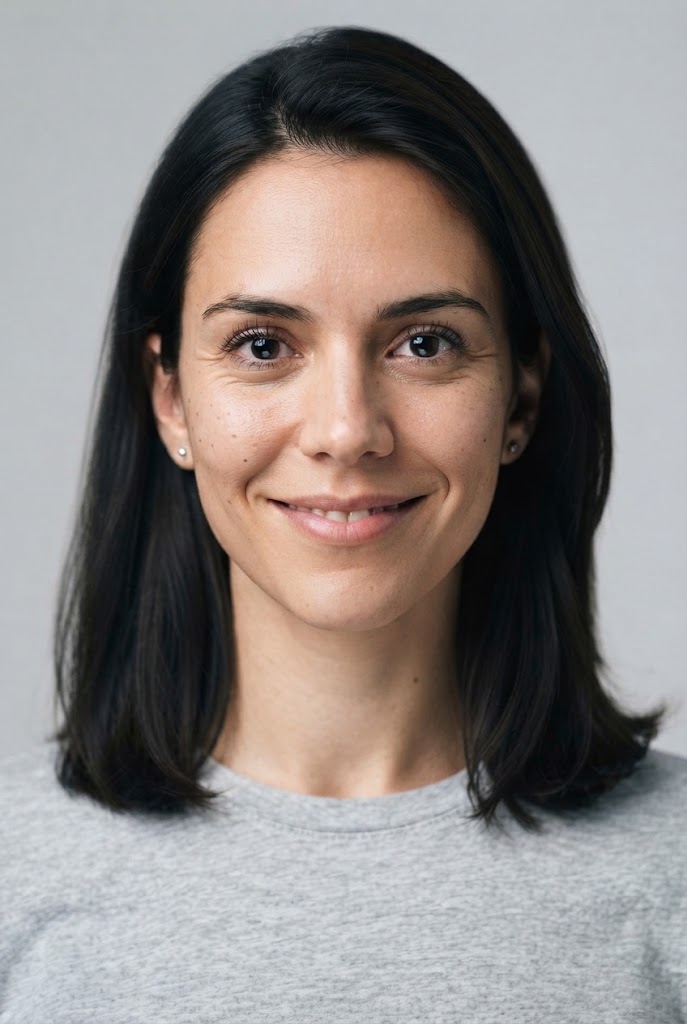 Natural smile portrait example