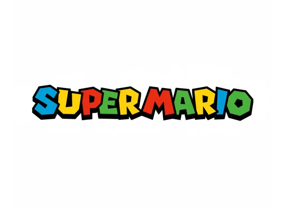 Colorful classic Super Mario inspired text effect