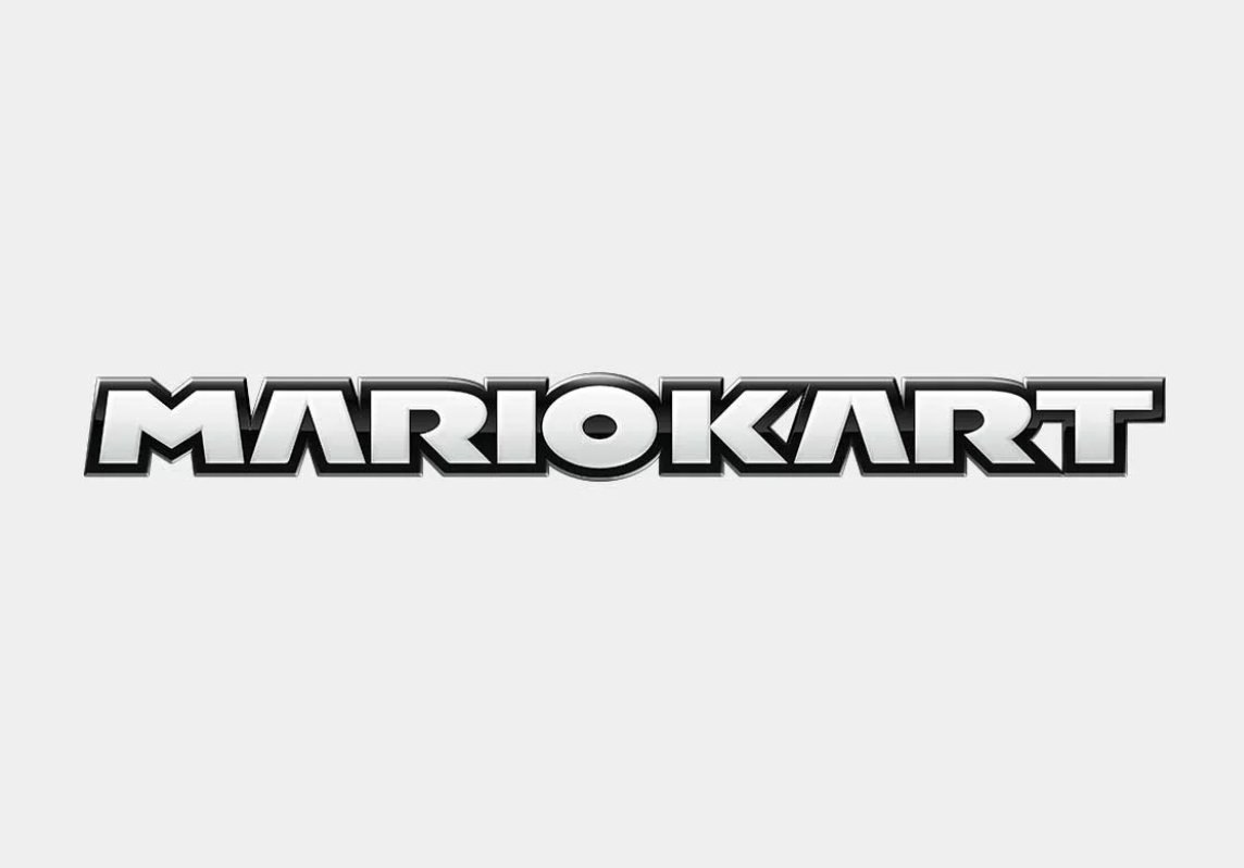 Metallic racing title text effect