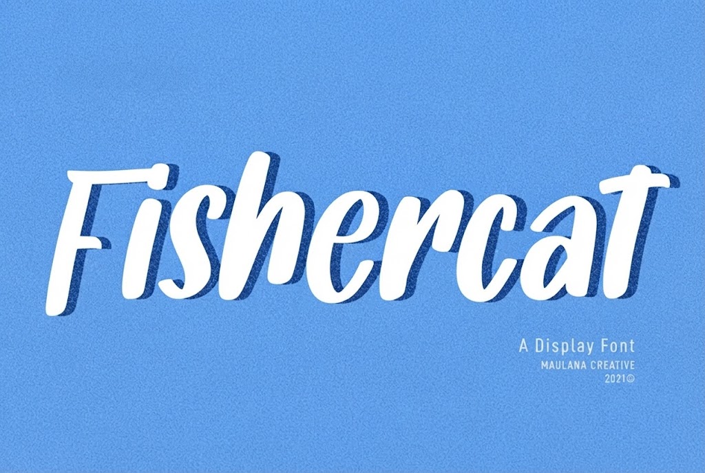 White display brush script text effect