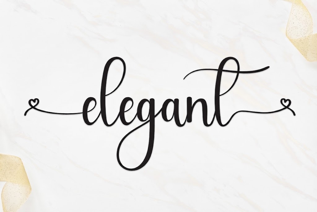 Elegant thin handwritten script text effect