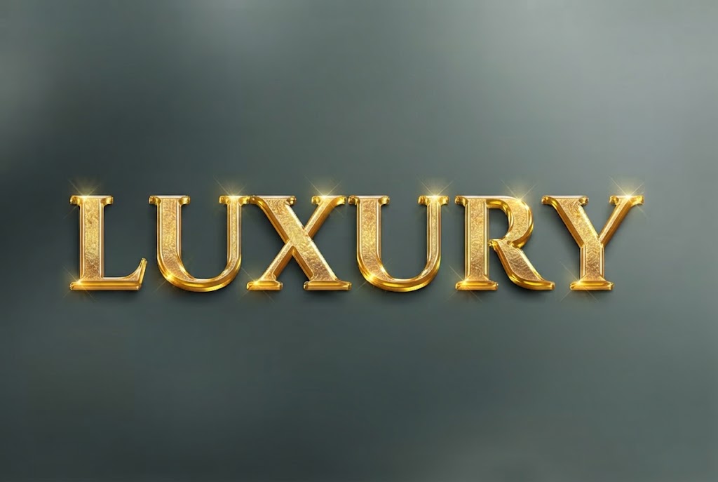 Ornate golden 3D luxury text effect