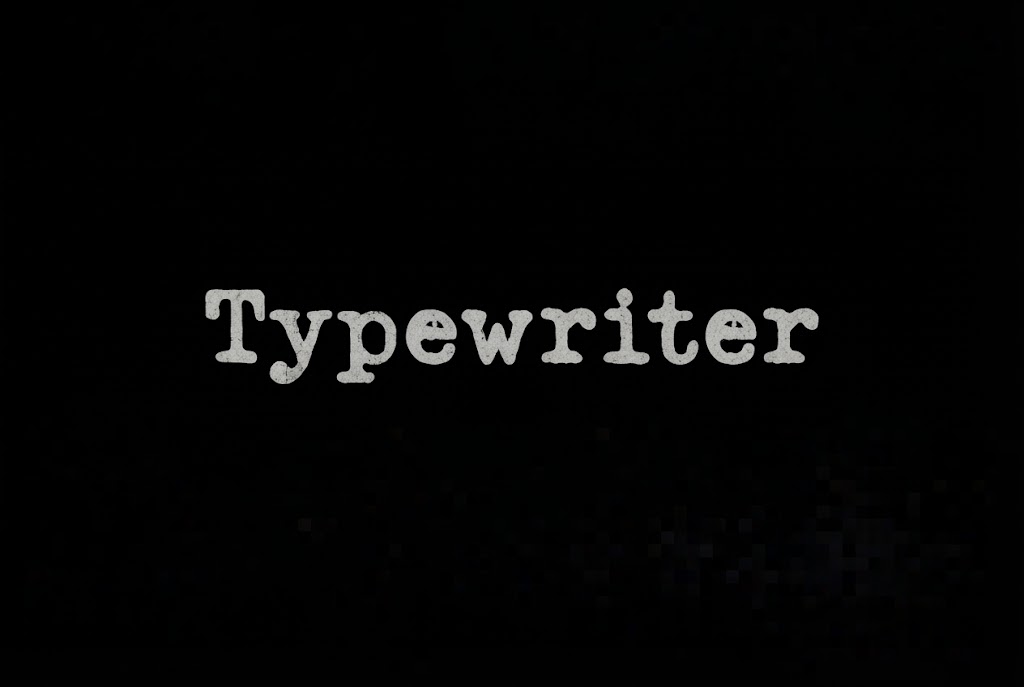 Distressed typewriter text effect