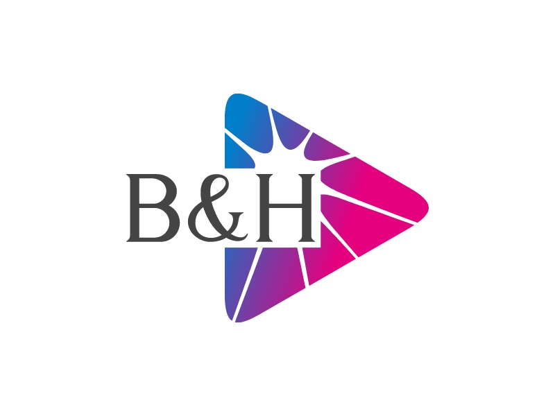 B&H initial logo design
