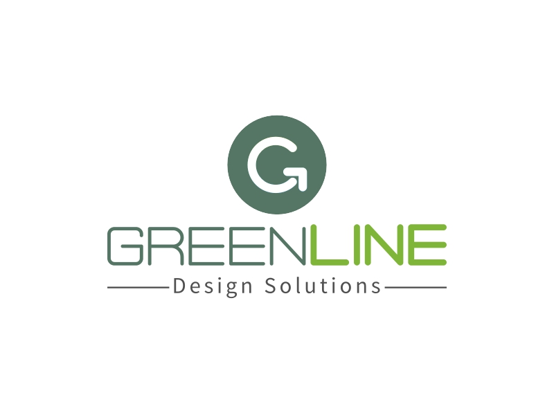 green line logo design