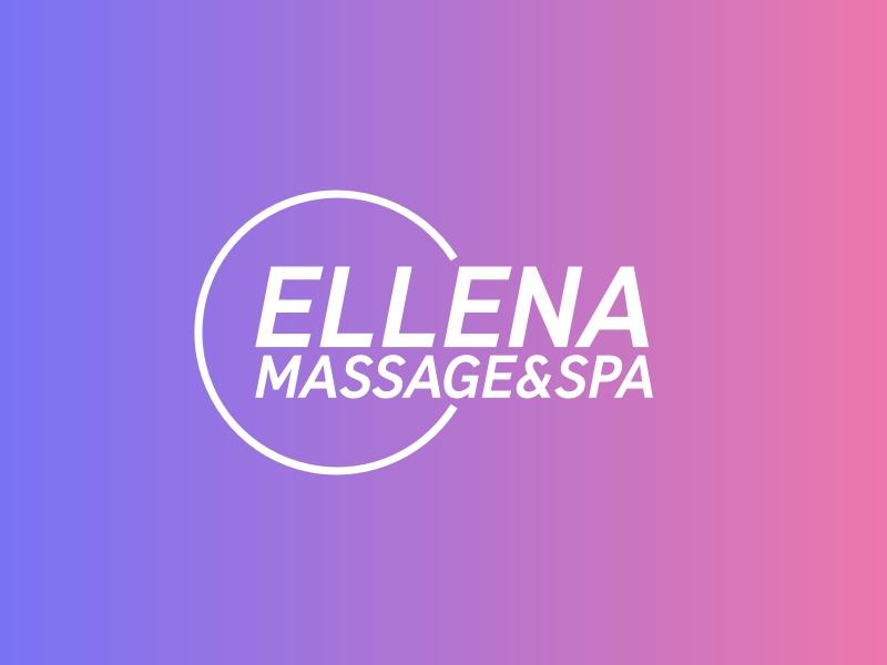 ELLENA MASSAGE&SPA logo design