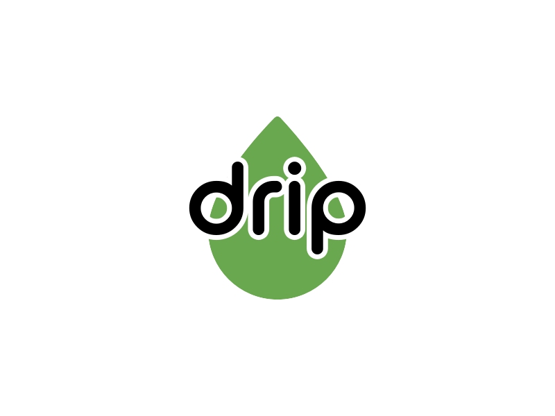 drip logo design