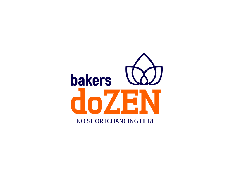 bakers doZEN logo design