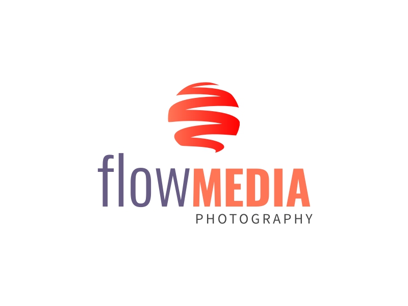flow MEDIA logo design